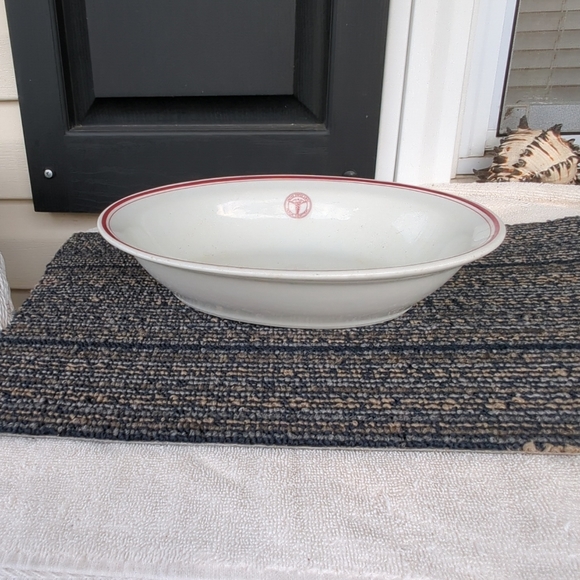 1930 United States Army Medical Department  World War II Oval Glass Bowl - Picture 7 of 10